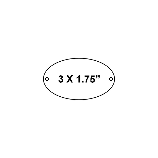 Outdoor Memorial Bench Plaque Ovals