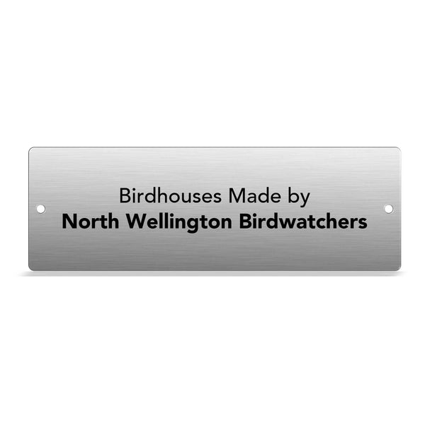 Outdoor plaque, stainless steel plaque, memorial plaque. - Precisioncraft Laser