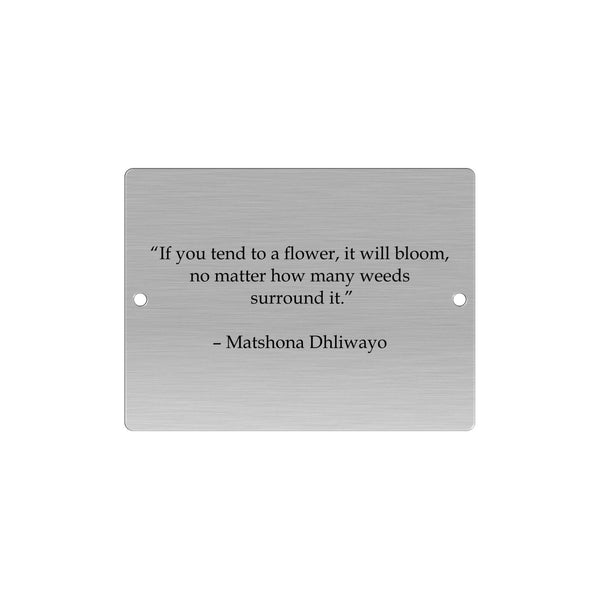 Outdoor plaque, stainless steel plaque, memorial plaque. - Precisioncraft Laser