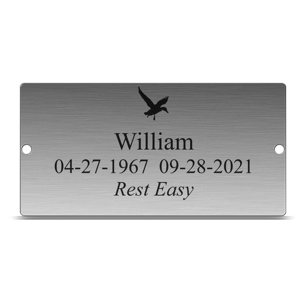 Outdoor plaque, stainless steel plaque, memorial plaque. - Precisioncraft Laser
