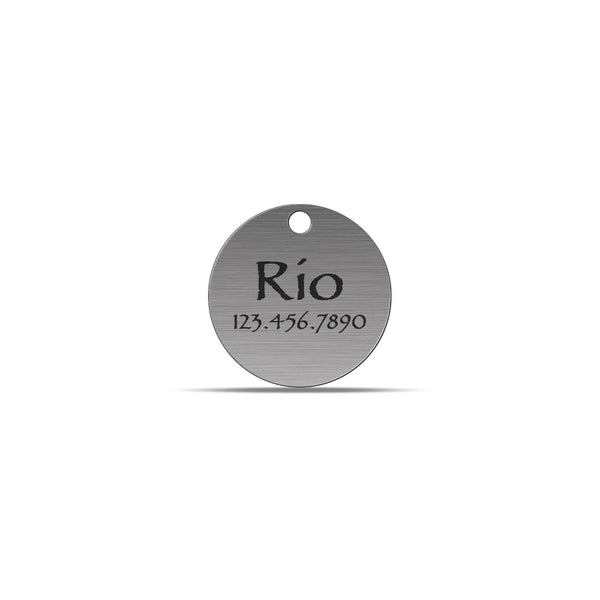 Pet ID Tag,Circle Stainless Steel - Precisioncraft Laser