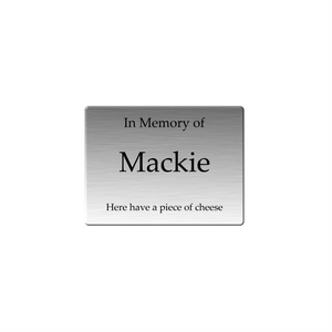 Custom Outdoor Stainless Steel Plaque - Multiple Sizes