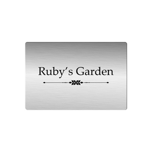 Custom Outdoor Stainless Steel Plaque - Multiple Sizes