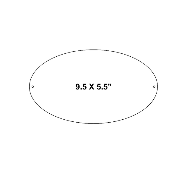 Outdoor Memorial Bench Plaque Ovals