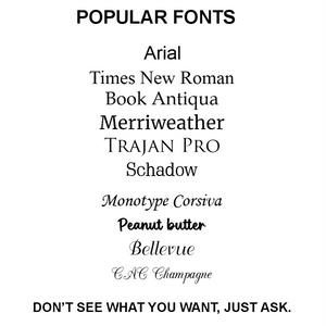 List of popular fonts 