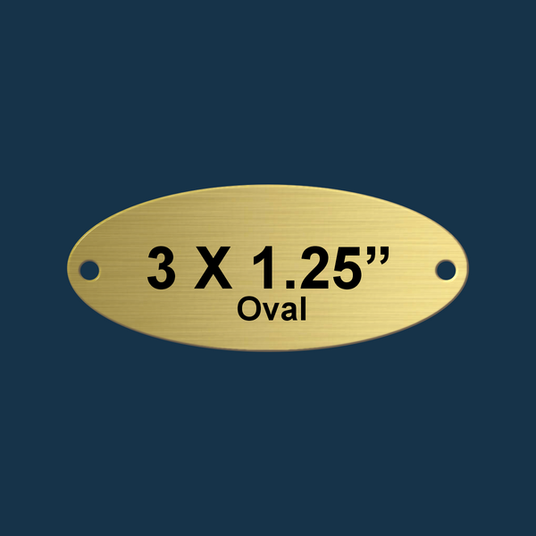 Personalized Brass Bench Plaque