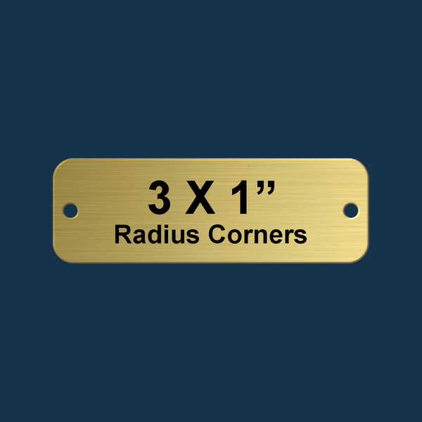 Personalized Brass Bench Plaque
