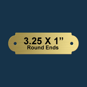Personalized Brass Bench Plaque