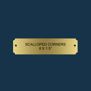 Personalized Brass Chair Plaque