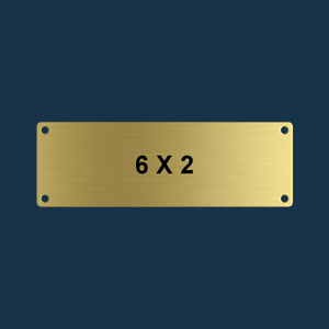 Brass Plate 6 X 2" Precisioncraft Laser