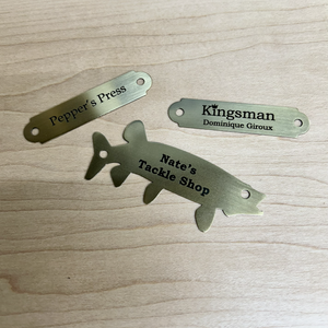 Custom Brass Chair Plaque