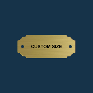 Personalized Brass Chair Plaque