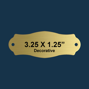 Personalized Brass Chair Plaque