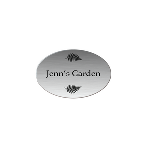 Custom Outdoor Stainless Steel Plaque - Multiple Sizes