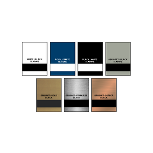 Set of color swatches with text labels on a white background