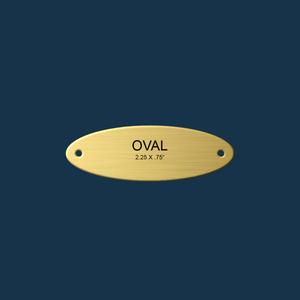 Brass Saddle Plates - Engraved
