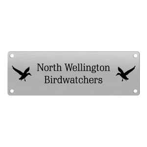 Custom Outdoor Stainless Steel Plaque - Multiple Sizes
