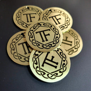 Brass Horse Blanket Tag or Bridle Tag - Precisioncraft Laser