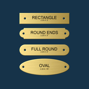 Brass Saddle Plates Engraved - Precisioncraft Laser