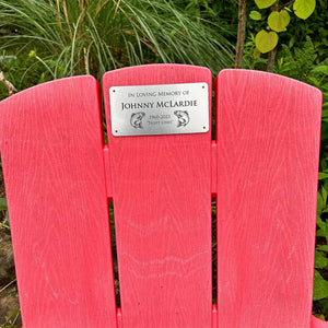 Outdoor Memorial Bench Plaque - Precisioncraft Laser