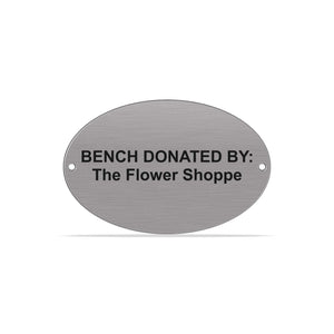 Outdoor plaque, stainless steel plaque, memorial plaque. - Precisioncraft Laser