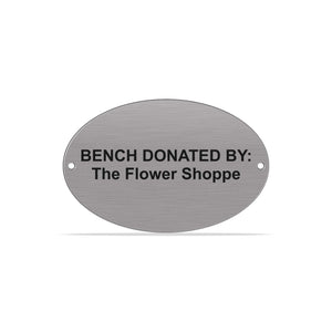 Outdoor Stainless Steel Plaque Various Sizes - Precisioncraft Laser