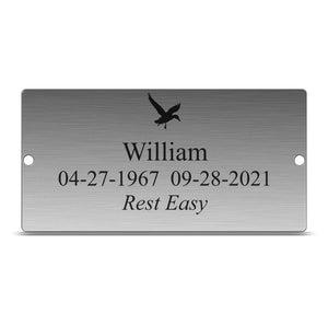 Outdoor Stainless Steel Plaque Various Sizes - Precisioncraft Laser