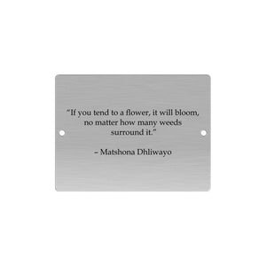 Outdoor Stainless Steel Plaque Various Sizes - Precisioncraft Laser