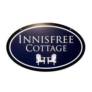 Oval Home & Cottage Sign - Precisioncraft Laser