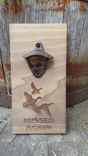 Personalised Wall Mount Bottle Opener Laser Engraved - Precisioncraft Laser