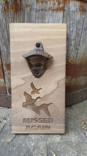Personalised Wall Mount Bottle Opener Laser Engraved - Precisioncraft Laser