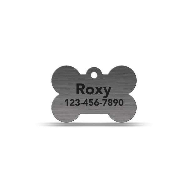 Pet ID Tag Bone Stainless Steel Laser Engraved - Precisioncraft Laser