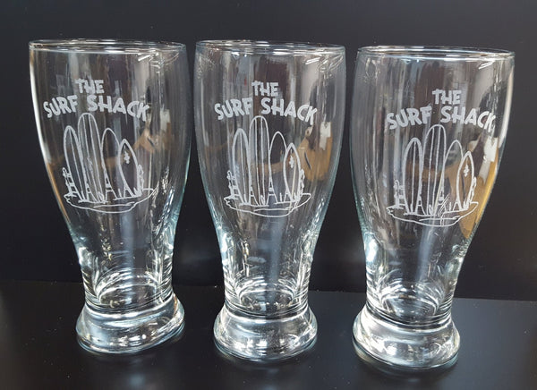 Set of 4 customisable Beer Glasses, Wine Glasses, Scotch Glasses - Precisioncraft Laser