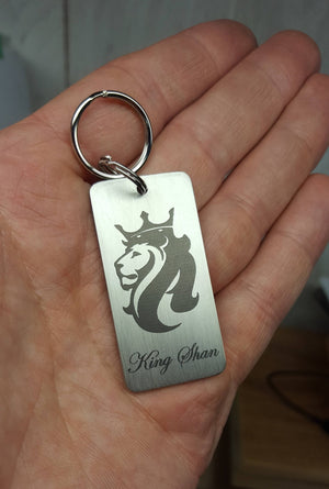 Stainless Key Chain Dressage Chic - Precisioncraft Laser