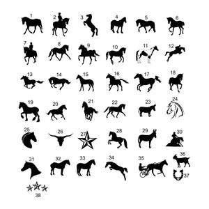 The Slider Horse Name Plate Artwork - Precisioncraft Laser