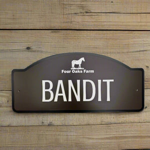 The Standard Horse Name Plate Jumbo Sized - Precisioncraft Laser