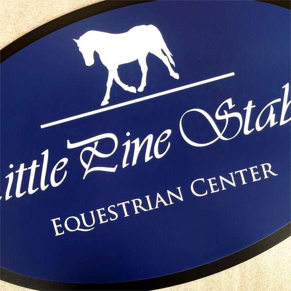 Stable sign Blue