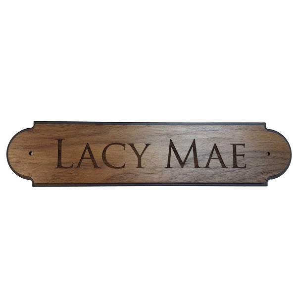 We offer all our horse name plates for stalls in 4 varieties of wood.